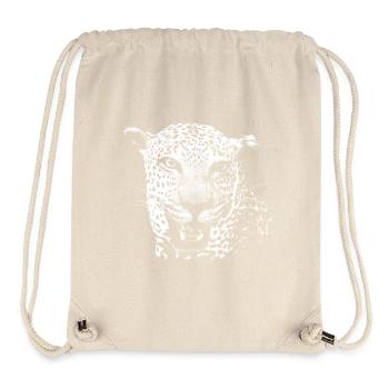 Leopard - Stanley/Stella recycelter Gym Bag - Naturweiß - Vorne