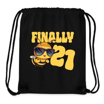 Finally 21 - Stanley/Stella Recycled Gym Bag - black - Front