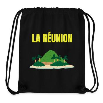 Tropical Reunion Island T-shirt - Stanley/Stella Recycled Gym Bag - black - Front