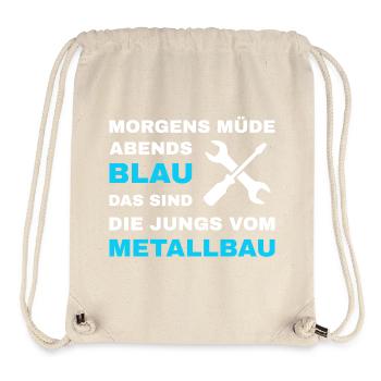 Metallbau Metallbauer Schlosser Stahlbau - Stanley/Stella recycelter Gym Bag - Naturweiß - Vorne