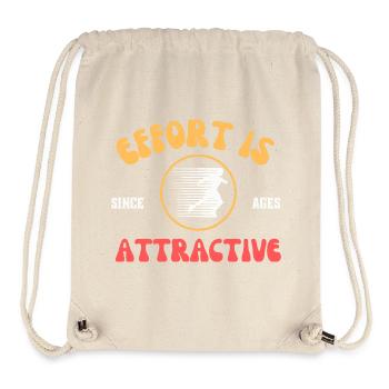 Effort is attractive - running, gym, sports wear - Stanley/Stella Recycled Gym Bag - natural - Front