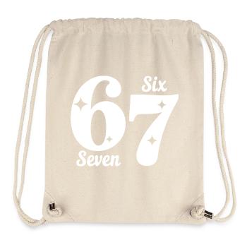 Funny Six Seven 67 - Six Seven SixSeven 6-7 - Stanley/Stella Recycled Gym Bag - natural - Front