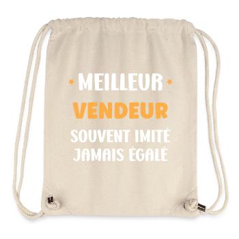 Meilleur Vendeur Inégalé Typographie Bold - Sac à cordon recyclé Stanley/Stella - blanc naturel - Devant