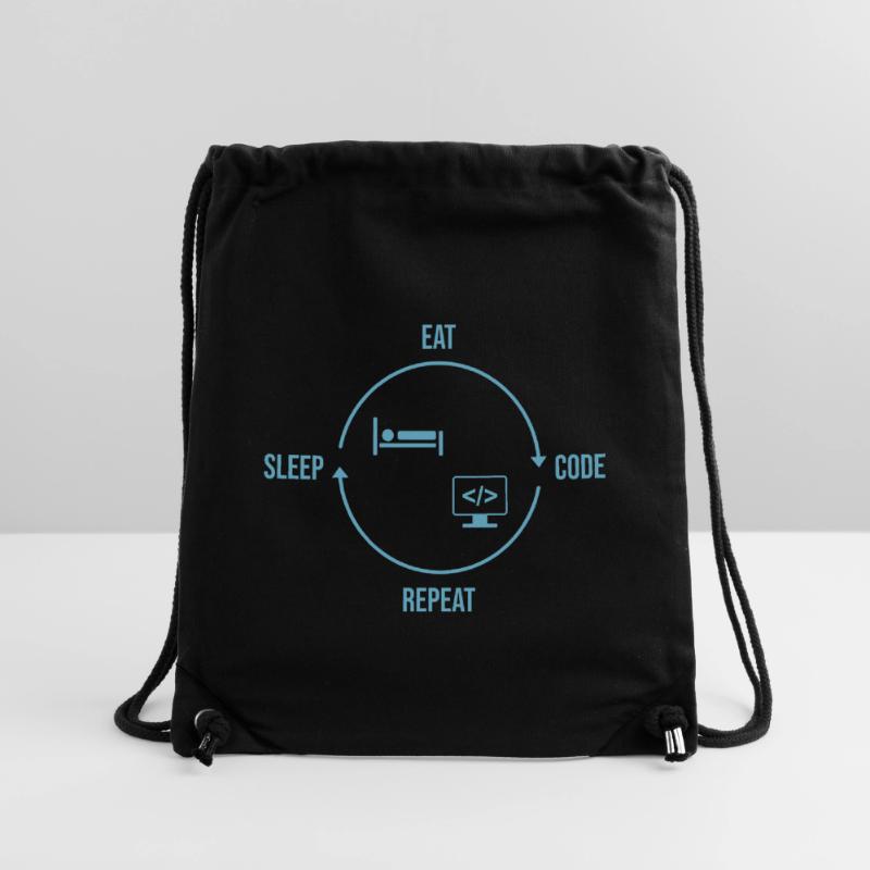 Eat Sleep Code Repeat - Programmer Cycle Stanley/Stella Recycled Gym Bag