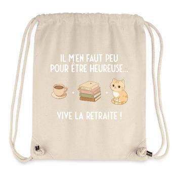 Sweet Retreat (white text) - Stanley/Stella Recycled Gym Bag - natural - Front