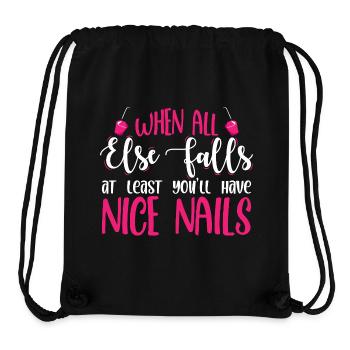 Nageldesigner Nageldesignerin Kosmetik Nagelstudio - Stanley/Stella recycelter Gym Bag - Schwarz - Vorne