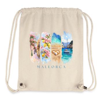 Mallorca Urlaub Spanien Finca Natur Strand - Stanley/Stella recycelter Gym Bag - Naturweiß - Vorne