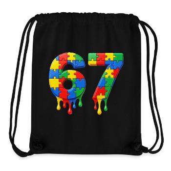 67e anniversaire Génial depuis 1959 Naissance de la légende - Sac à cordon recyclé Stanley/Stella - noir - Devant