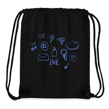 Social media - Stanley/Stella Recycled Gym Bag - black - Front