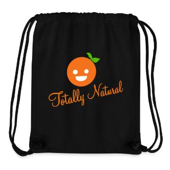 Totally natural orange - Stanley/Stella Recycled Gym Bag - black - Front