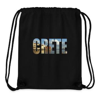 Kreta - Stanley/Stella recycelter Gym Bag - Schwarz - Vorne