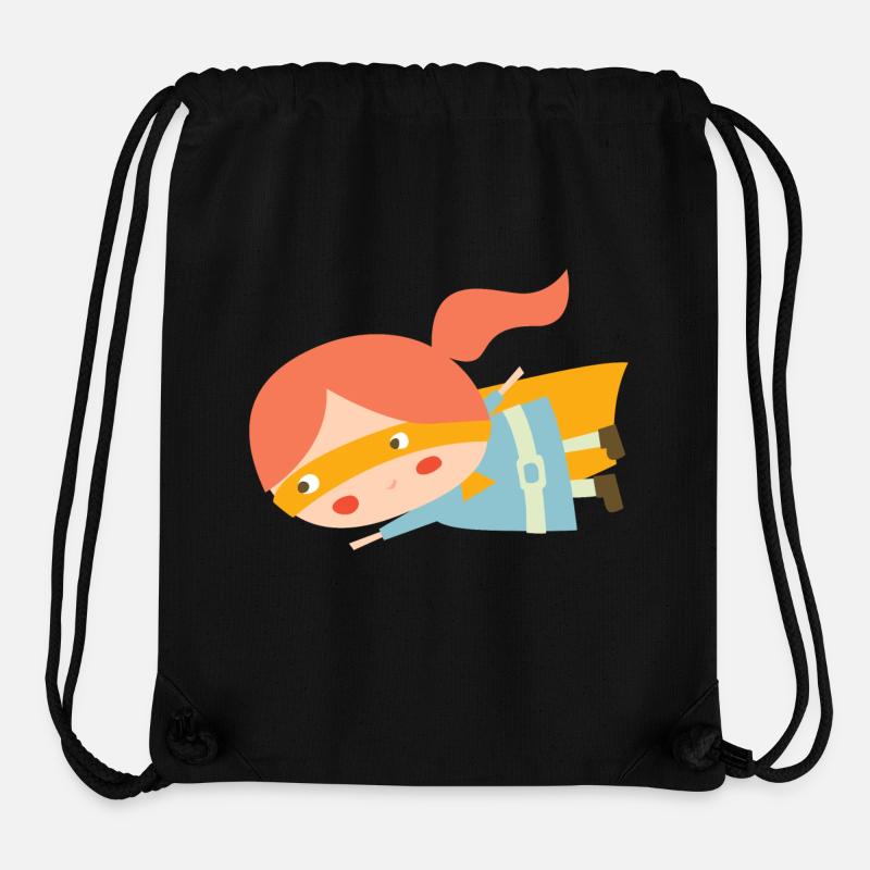 Fliegende Superheldin - Stanley/Stella recycelter Gym Bag - Schwarz