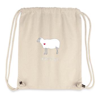 Föhr To Go - Schaf - Stanley/Stella recycelter Gym Bag - Naturweiß - Vorne