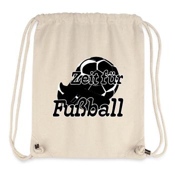 Zeit für Fußball Sport Fußball Spruch - Stanley/Stella recycelter Gym Bag - Naturweiß - Vorne