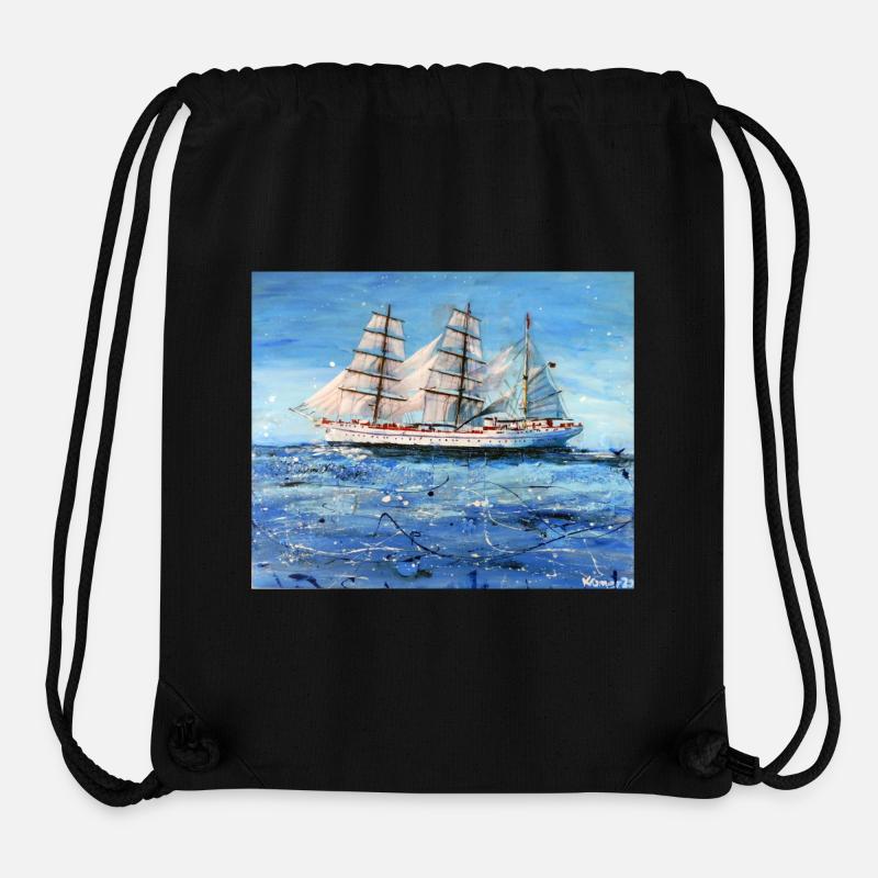 Gorch Fock - Sac à cordon recyclé Stanley/Stella - noir