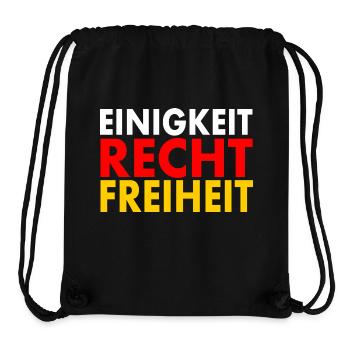 Einigkeit recht freiheit - Stanley/Stella recycelter Gym Bag - Schwarz - Vorne