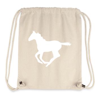 cheval - Sac à cordon recyclé Stanley/Stella - blanc naturel - Devant