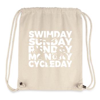 Triathlon weekdays - Stanley/Stella Recycled Gym Bag - natural - Front