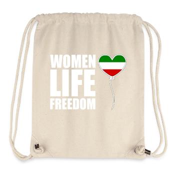 Women life freedom - Stanley/Stella Recycled Gym Bag - natural - Front