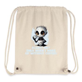 Café Morning Muffle Employé disant T-shirt amusant - Sac à cordon recyclé Stanley/Stella - blanc naturel - Devant