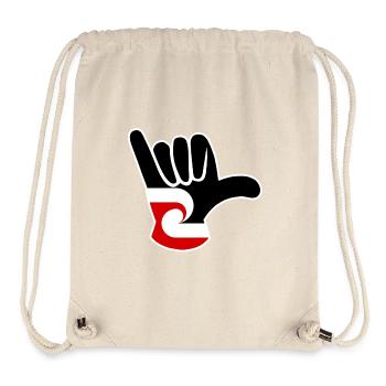 Maori flag Shaka - Stanley/Stella Recycled Gym Bag - natural - Front