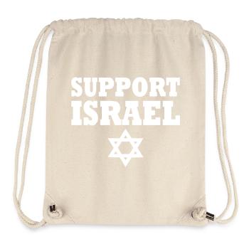 Support israel - Stanley/Stella recycelter Gym Bag - Naturweiß - Vorne