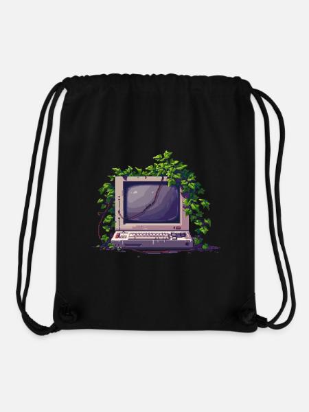 Old Pixel Computer - Stanley/Stella recycelter Gym Bag - Schwarz