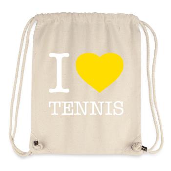 I LOVE TENNiS - Stanley/Stella Recycled Gym Bag - natural - Front