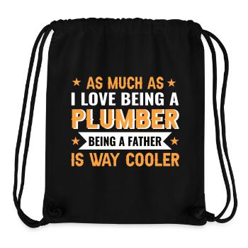 Humorous Dad Plumber Design - Stanley/Stella Recycled Gym Bag - black - Front
