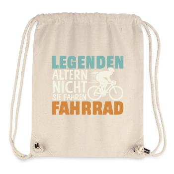 cyclist racing bike bicycle cyclist birthday - Stanley/Stella Recycled Gym Bag - natural - Front