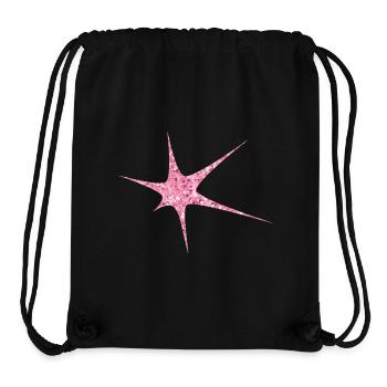 Pink Glitzer Starburst Funkeln - Stanley/Stella recycelter Gym Bag - Schwarz - Vorne