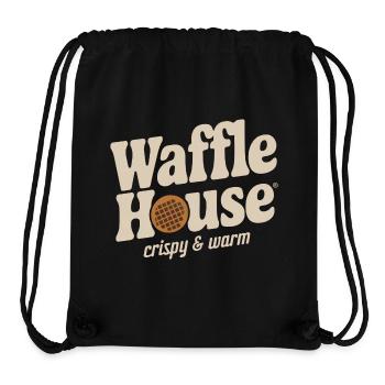 Waffle House – Crispy & Warm - Stanley/Stella Recycled Gym Bag - black - Front
