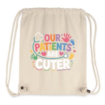 Unsere Patienten sind CutER - Stanley/Stella recycelter Gym Bag - Naturweiß - Vorne