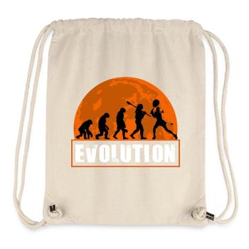 Entwicklung der Tennisspieler-Vintage-Silhouette - Stanley/Stella recycelter Gym Bag - Naturweiß - Vorne