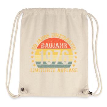 1976 Birthday 50 Decoration Funny 50 Birthday - Stanley/Stella Recycled Gym Bag - natural - Front