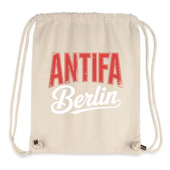 Antifa Berlin - T-shirt antifasciste - Sac à cordon recyclé Stanley/Stella - blanc naturel - Devant