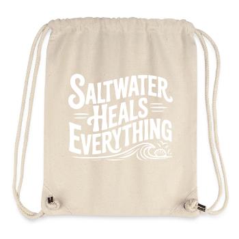 Salzwasser heilt alles - Stanley/Stella recycelter Gym Bag - Naturweiß - Vorne