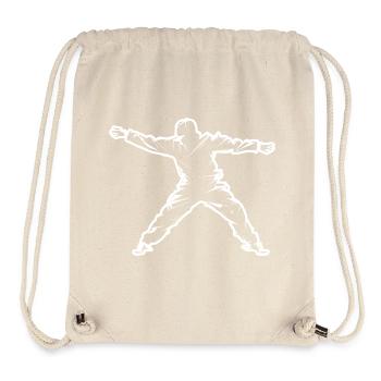 Breakdancer - Stanley/Stella recycelter Gym Bag - Naturweiß - Vorne