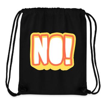 NOPE! Glowing Pop Art Signal - Stanley/Stella Recycled Gym Bag - black - Front