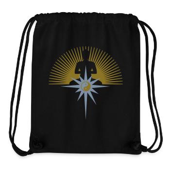 BUDDHA Stern - Stanley/Stella recycelter Gym Bag - Schwarz - Vorne