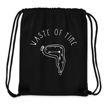 Waste Of Time - Stanley/Stella recycelter Gym Bag - Schwarz - Vorne