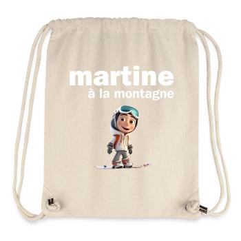 Martine, first name Martine, I'm Martine - Stanley/Stella Recycled Gym Bag - natural - Front