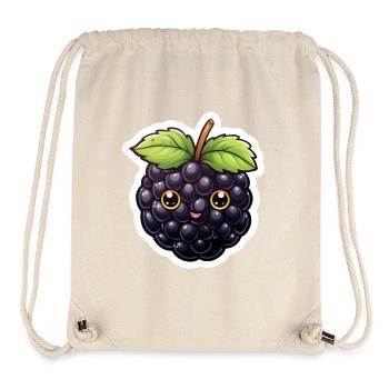 Süße Brombeere Illustration – Kawaii Stil - Stanley/Stella recycelter Gym Bag - Naturweiß - Vorne
