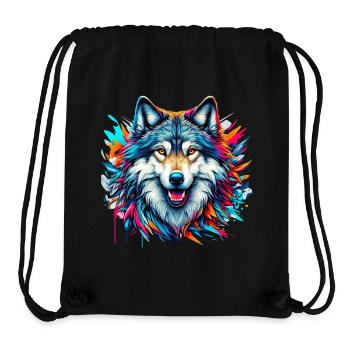 Loup - Sac à cordon recyclé Stanley/Stella - noir - Devant