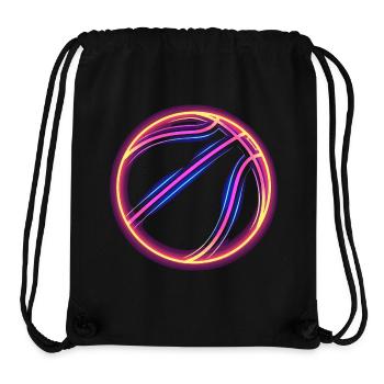 Basketball Retrowave - Stanley/Stella Recycled Gym Bag - black - Front
