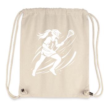 Lacrosse Girls - Stanley/Stella Recycled Gym Bag - natural - Front