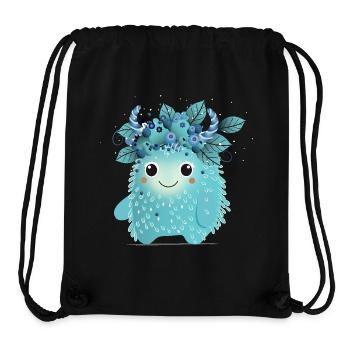 Cute Blueberry Monster – Fruity and Spiky - Stanley/Stella Recycled Gym Bag - black - Front