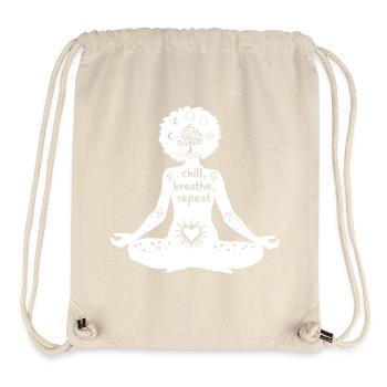 Yoga-Kunst #10 - Stanley/Stella recycelter Gym Bag - Naturweiß - Vorne