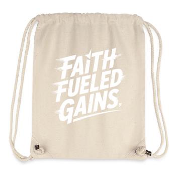 Christian Faith Fueled Gains Motivation - Stanley/Stella Recycled Gym Bag - natural - Front