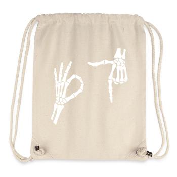 67 Sechs Sieben Meme Gen Alpha Skelett Halloween - Stanley/Stella recycelter Gym Bag - Naturweiß - Vorne